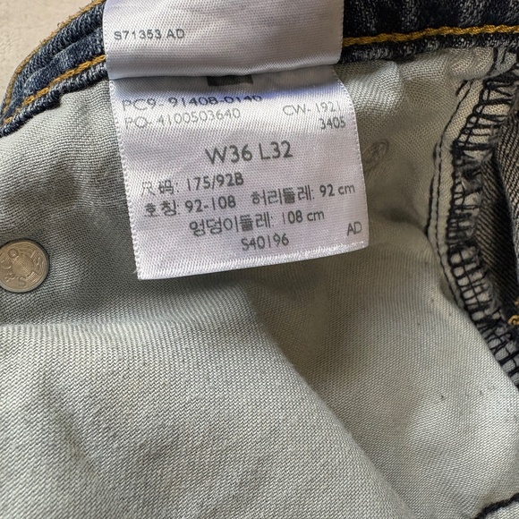 Levi's Strauss Signature Gold Relaxed Blue Jeans Mens Size 36 x 32 Pants - Picture 5 of 11